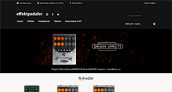 Desktop Screenshot of effektpedaler.dk